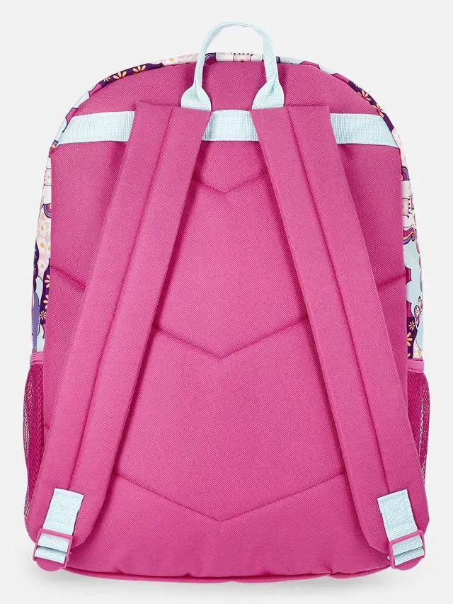 Alt view image 4 of 4 - Wonder Nation Kids' 17" Unicorn Fields Backpack, Magenta