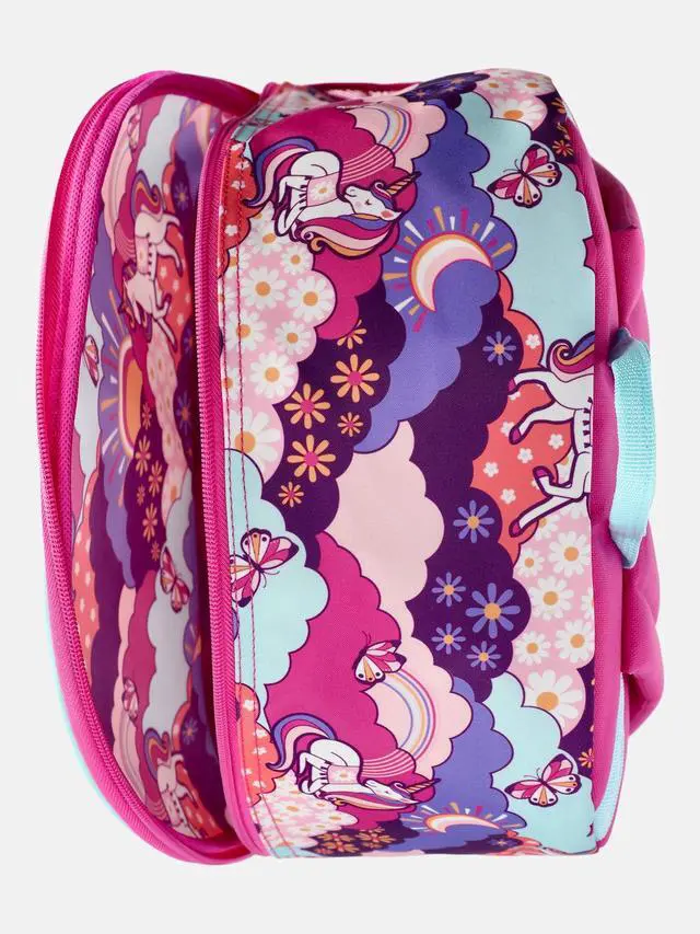 Alt view image 3 of 4 - Wonder Nation Kids' 17" Unicorn Fields Backpack, Magenta