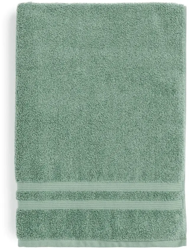 Main image of Mainstays Performance Cotton Bath Sheet, Oversized Super Soft Quick Dry Fade Resistant, Solid Green