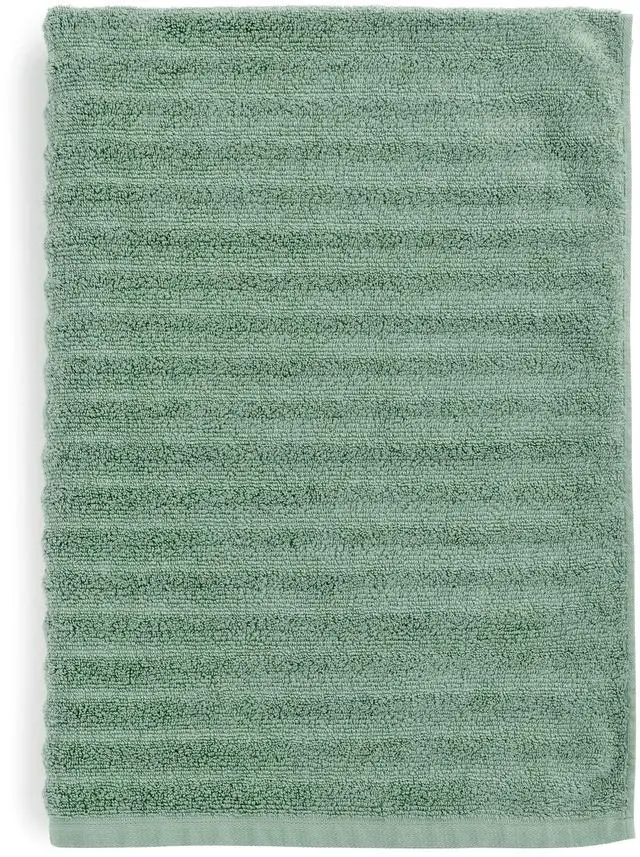 Alt view image 5 of 6 - Mainstays Performance Cotton Bath Sheet, Oversized Super Soft Quick Dry Fade Resistant, Textured Green