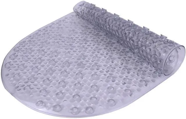 Main image of Mainstays Oval Bubble Bath Mat Charcoal