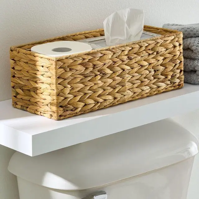 Alt view image 3 of 7 - Better Homes & Gardens Brown Hyacinth Organizer Basket