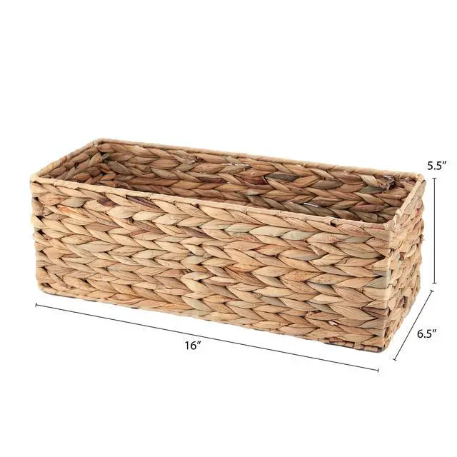 Alt view image 7 of 7 - Better Homes & Gardens Brown Hyacinth Organizer Basket