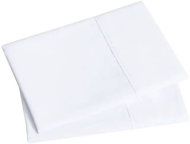 Main image of Mainstays Super Soft Brushed Microfiber Pillowcase Set, Arctic White, Standard/Queen, 2 Piece