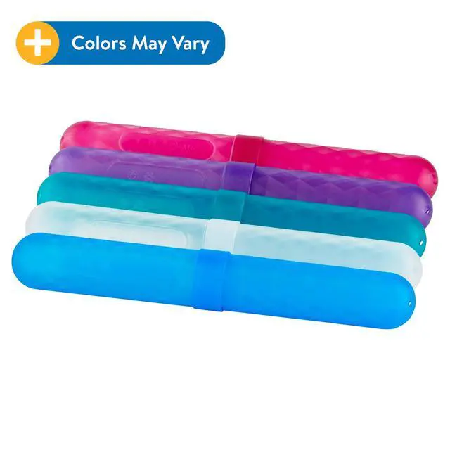 Alt view image 6 of 6 - (6 pack) Equate Plastic Toothbrush Holder, Color May Vary
