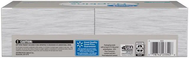 Alt view image 3 of 7 - (3 pack) Great Value Disposable Paper Napkins, White, 12 in x 12 in, 250 Count
