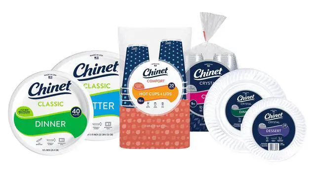 Alt view image 7 of 7 - Chinet Classic® Premium Disposable Paper Platters 12 x 10", White, 30 Count