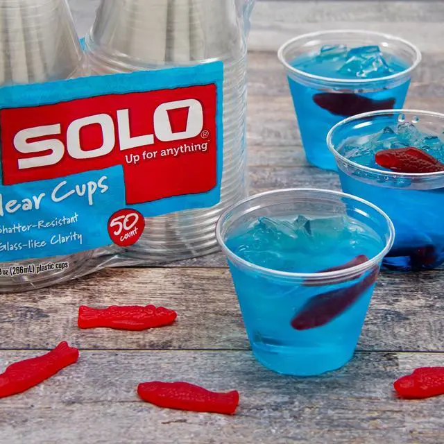 Alt view image 3 of 6 - Solo Party Disposable Plastic Cups, Clear, 9 oz, 50 Count