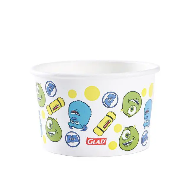Alt view image 2 of 6 - Glad For Disney - 6oz Paper Snack Bowls w/o lid - 24ct - Monsters Inc
