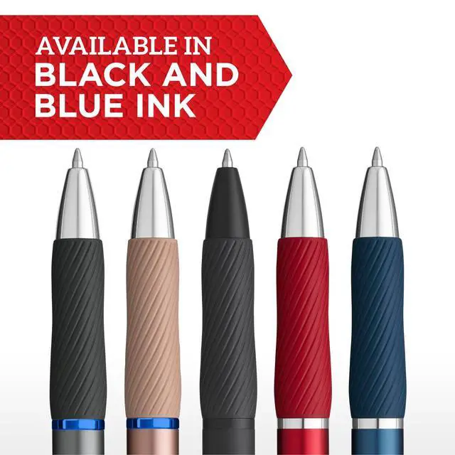 Alt view image 5 of 6 - Sharpie S-Gel, Gel Pens, Sleek Metal Barrel, Gunmetal, Medium Point (0.7mm), Black Ink, 2 Count