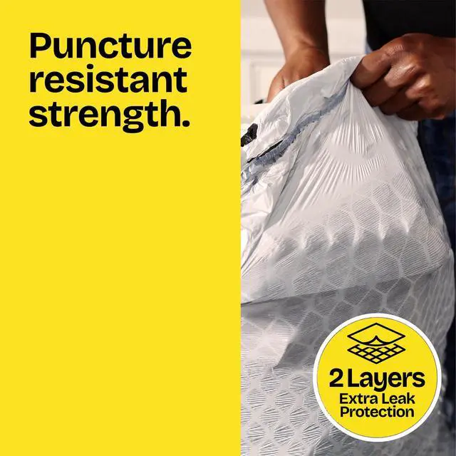 Alt view image 2 of 5 - Glad ForceFlex 13-Gallon Drawstring Tall Kitchen Trash Bags, Gain Original Scent, 40 Bags