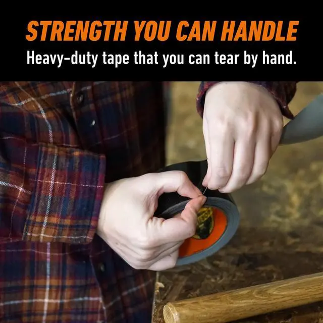 Alt view image 3 of 5 - Gorilla Tough Duct Tape 30 Yard Black 1 Roll