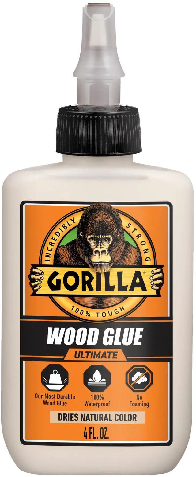 Main image of Gorilla 4oz Ultimate Waterproof Wood Glue, 1-Pack