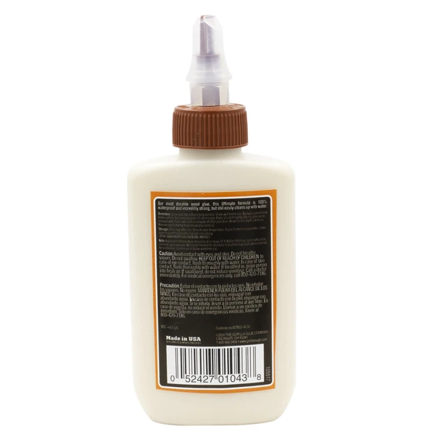 Alt view image 2 of 6 - Gorilla 4oz Ultimate Waterproof Wood Glue, 1-Pack