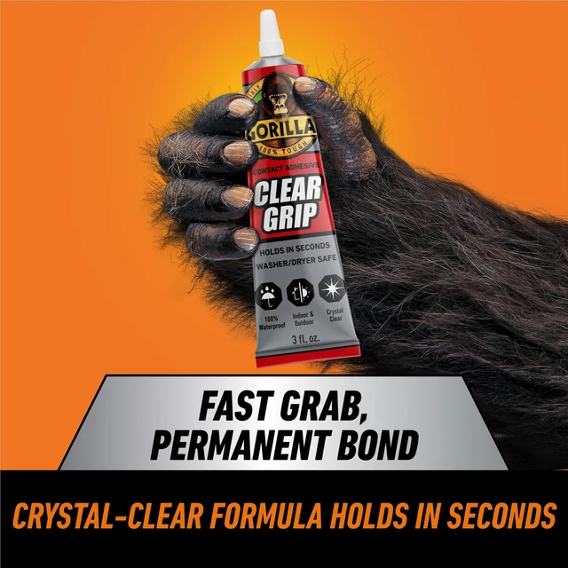 Alt view image 6 of 6 - Gorilla Clear Grip Contact Adhesive