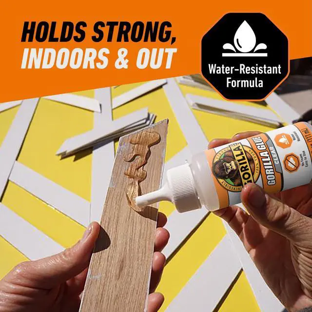 Alt view image 2 of 5 - Gorilla Clear Glue 3.75oz - Incredibly Strong, Water Resistant, Fast Drying