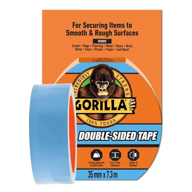 Main image of Gorilla Glue Double-Sided Tape, Gray Roll, 0.386 lb