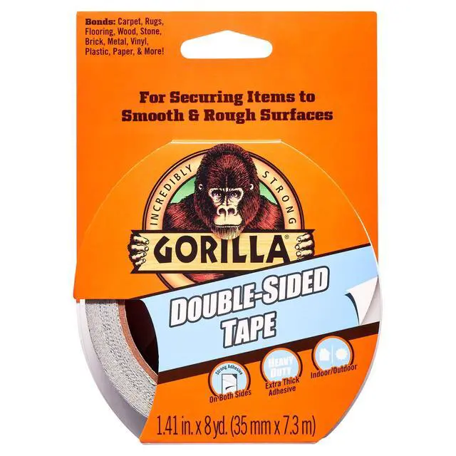 Alt view image 4 of 5 - Gorilla Glue Double-Sided Tape, Gray Roll, 0.386 lb