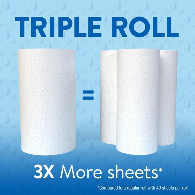 Alt view image 5 of 6 - Great Value 3 Triple Rolls Everyday Strong Paper Towels