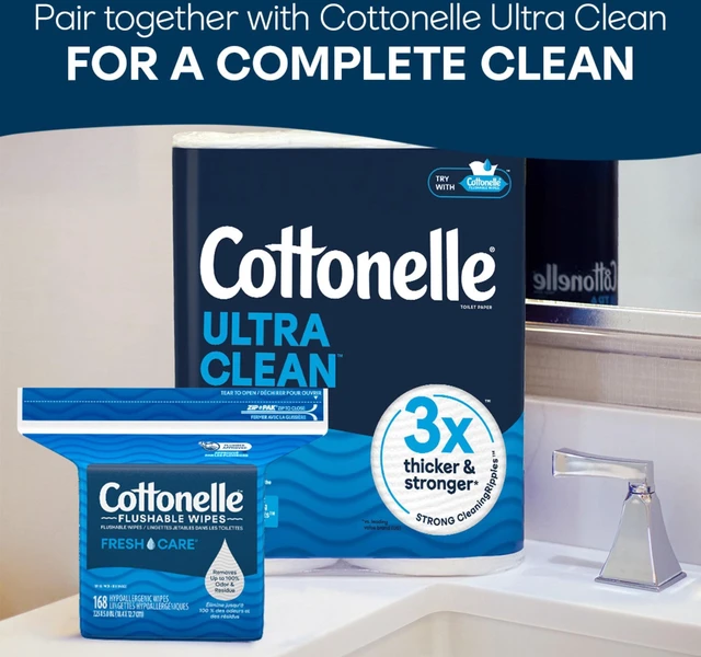 Alt view image 5 of 6 - Cottonelle Fresh Care Flushable Wet Wipes 1 Resealable Bag