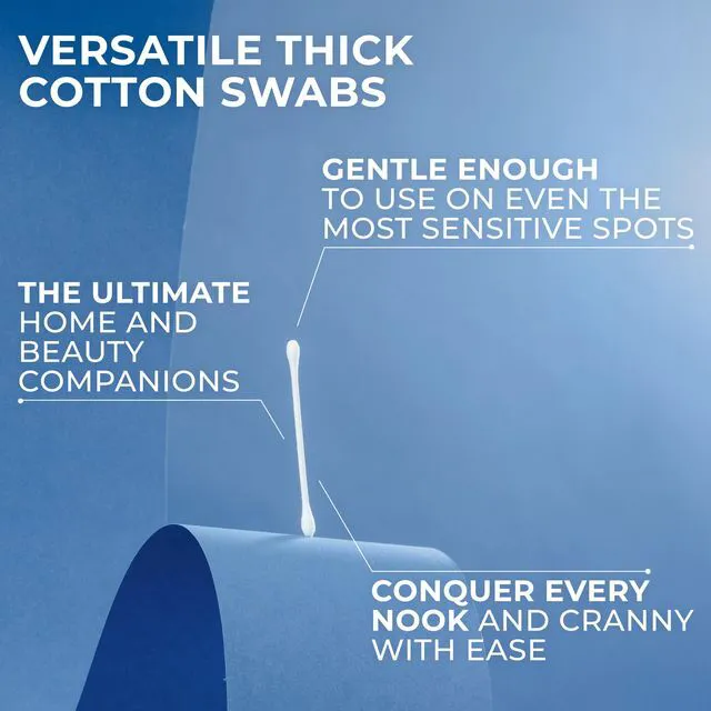 Alt view image 3 of 5 - Q-tips Original Cotton Swabs, 750 Count, 100% Cotton, for Home, First Aid and Beauty
