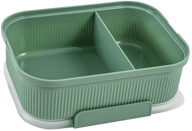 Alt view image 4 of 5 - Mainstays 42oz Rectangle Bento Food Storage Container, Green Sage