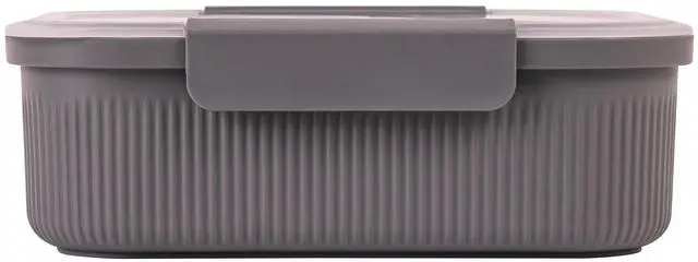 Alt view image 3 of 5 - Mainstays Food Storage Bento Container, Rectangle, Gray, 42oz