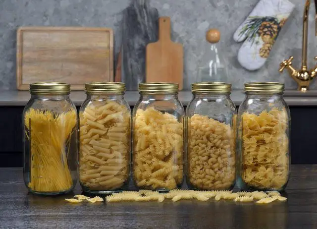 Alt view image 5 of 5 - Mainstays Wide Mouth Mason Canning Jars 64 oz Half Gallon with Lids and Rings 6-Pack
