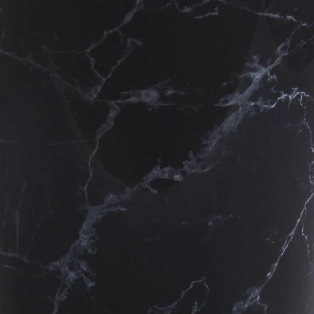Alt view image 4 of 6 - Mainstays 5Gallon Small Plastic Bathroom Trash Can No Lid Black Marble