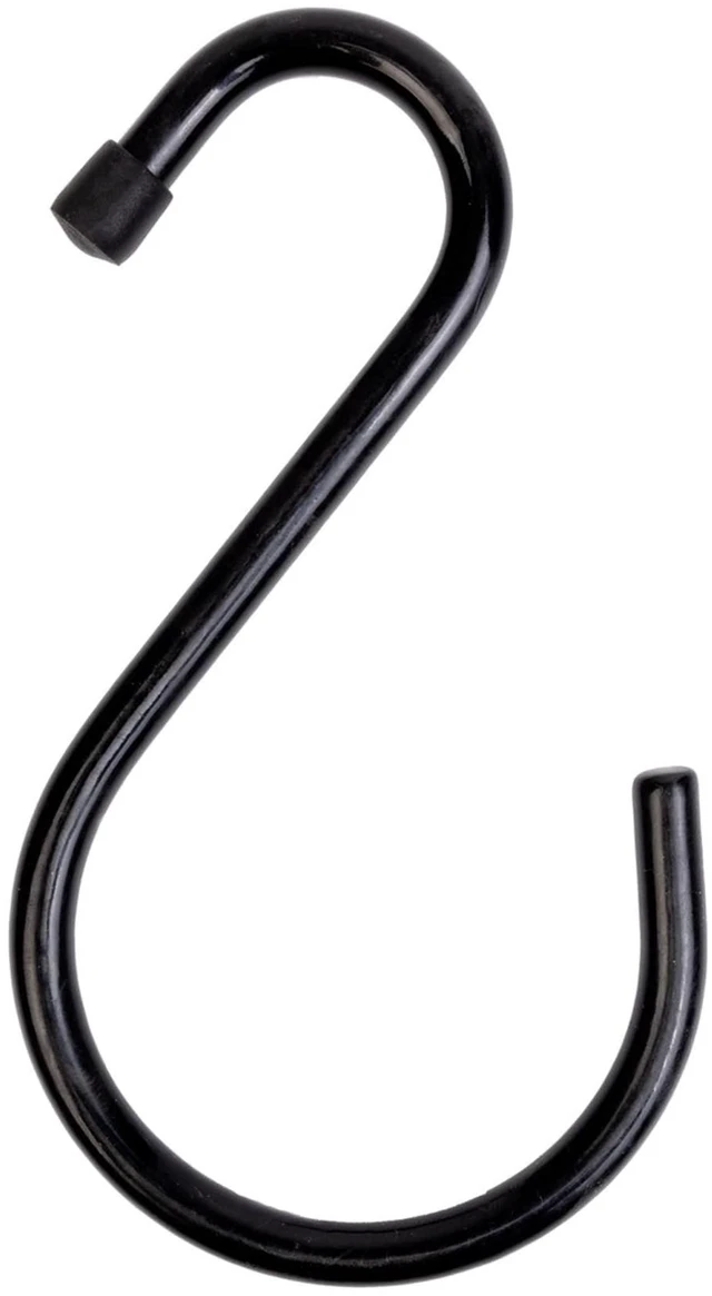 Alt view image 6 of 6 - Mainstays Premium Steel Large Hooks with Rubber Gripped Finish for Closet Storage, 6 Pack