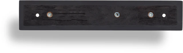 Alt view image 3 of 5 - Mainstays 8.75 Inch Black Key Rail with 4 Satin Nickel Hooks for Keys, Mail, Leashes, 2 lbs Capacity, 1 Pack