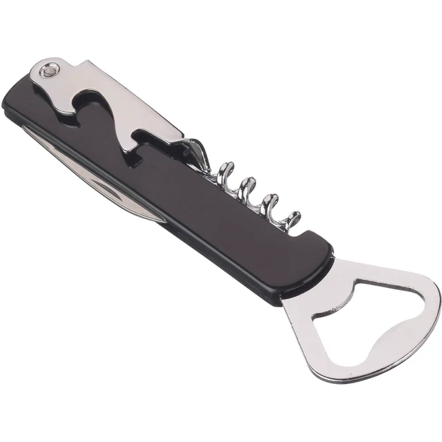 Alt view image 2 of 5 - Mainstays Stainless Steel and Plastic Waiter's Corkscrew Bottle Opener (8 Pack), Black