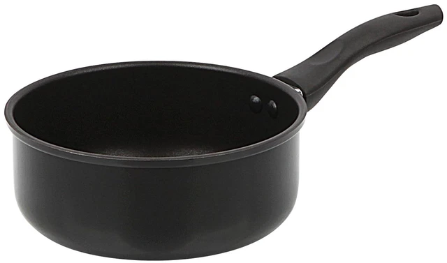 Main image of Mainstays 2qt Non-Stick Aluminum Saucepan, Black