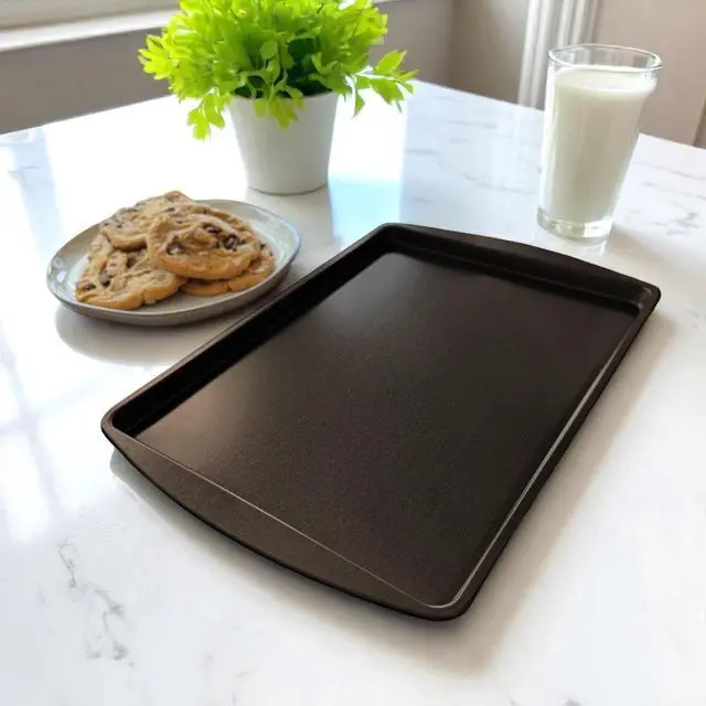 Alt view image 2 of 6 - Mainstays Nonstick 9x13 Cookie Sheet Bakeware Pan (3 Pack)