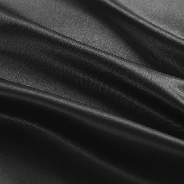 Alt view image 5 of 6 - Mainstays Satin Body Pillowcase Classic Black Frizz Control & Cooling Comfort 1 Pack