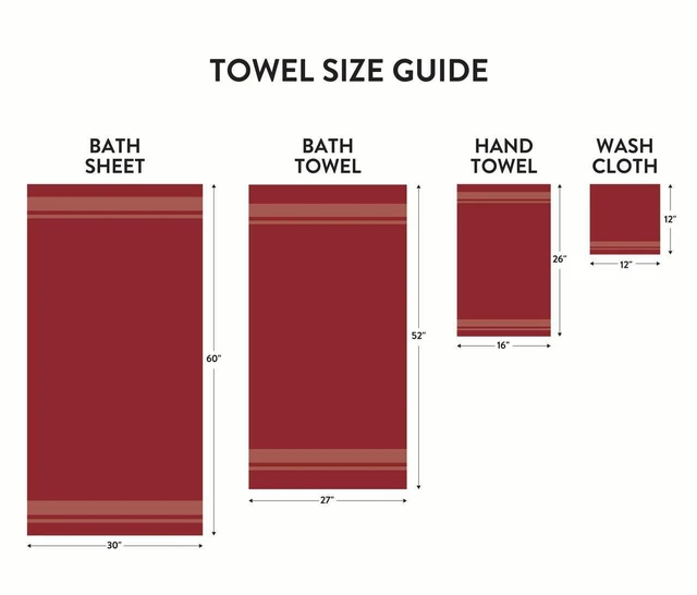 Alt view image 5 of 6 - Mainstays Basic Bath Sheet, 100% Cotton, Red