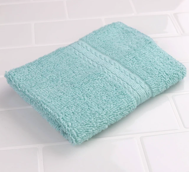 Alt view image 3 of 7 - Mainstays Basic Washcloth 6-Pack, 100% Cotton, Aqua