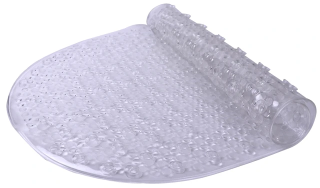Alt view image 2 of 5 - Mainstays Oval Bubble Vinyl Tub Mat, Clear