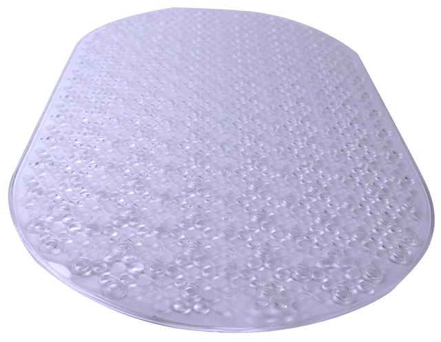 Alt view image 4 of 5 - Mainstays Oval Bubble Vinyl Tub Mat, Clear