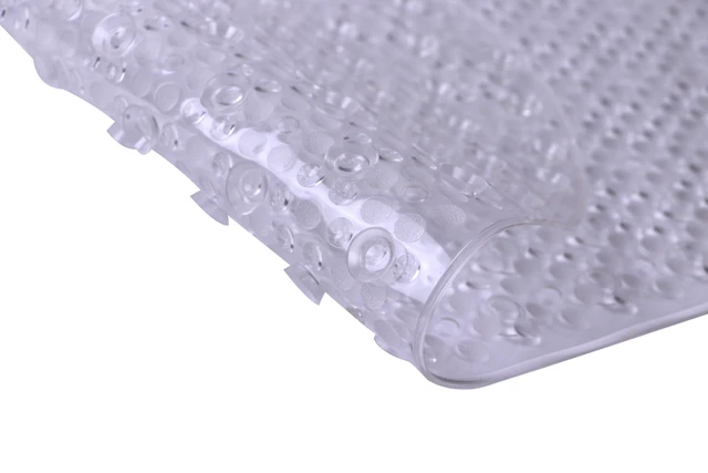 Alt view image 3 of 5 - Mainstays Oval Bubble Vinyl Tub Mat, Clear