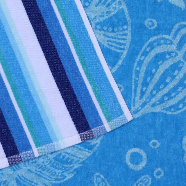 Alt view image 5 of 6 - Mainstays Blue Beach Towels (2 Count)