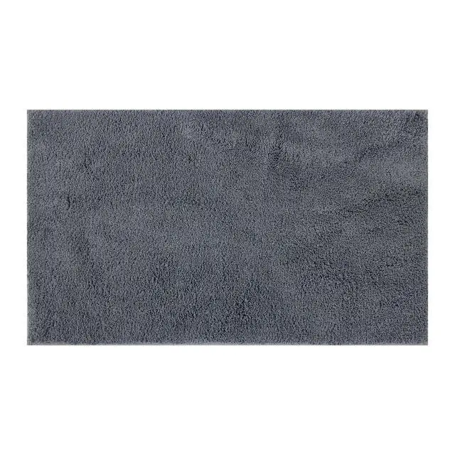 Main image of Mainstays Performance Recycled Polyester Bath Rug, Soothing Grey, 20in x 34in