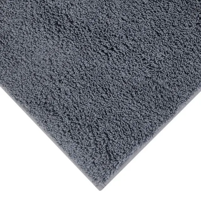 Alt view image 2 of 5 - Mainstays Performance Recycled Polyester Bath Rug, Soothing Grey, 20in x 34in