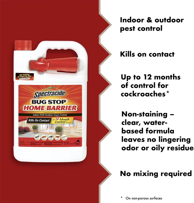 Alt view image 3 of 5 - Spectracide Bug Stop Home Barrier Ready-to-Use Indoor Plus Outdoor Insect Control 1Gal