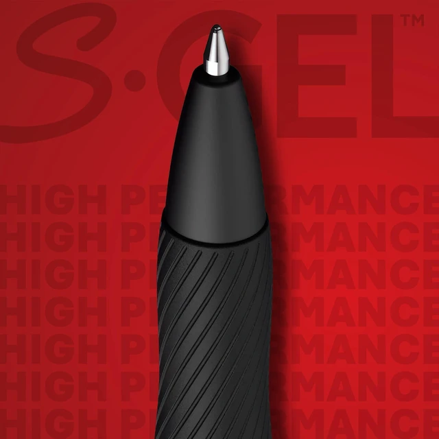 Alt view image 3 of 6 - Sharpie S-Gel Gel Pens, Medium Point (0.7mm), Black Ink, 4 Count