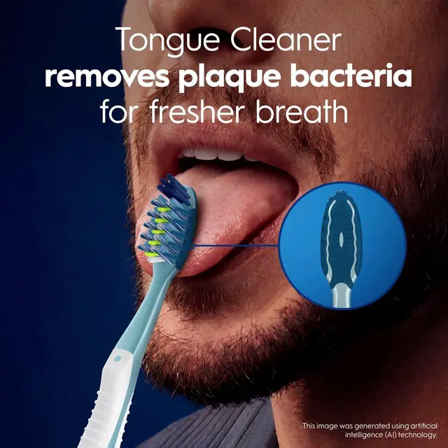 Alt view image 2 of 5 - Oral-B Pro-Clean CrossAction Plaque Removal Manual Toothbrush, Soft Bristles, 4 Count