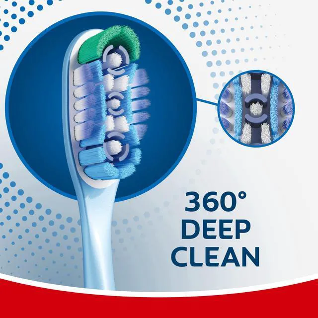 Alt view image 3 of 5 - Colgate 360 Deep Clean Soft Adult Toothbrush 2-Pack