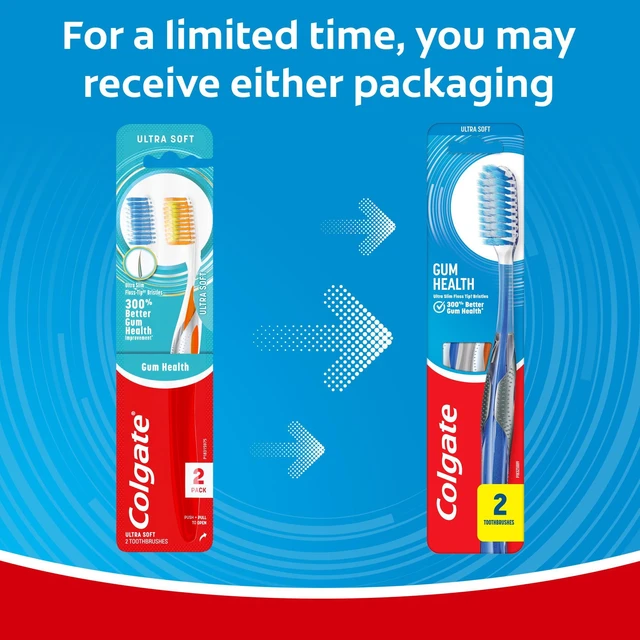 Alt view image 5 of 6 - Colgate Gum Health Toothbrush, Ultra Soft, 2 Pack