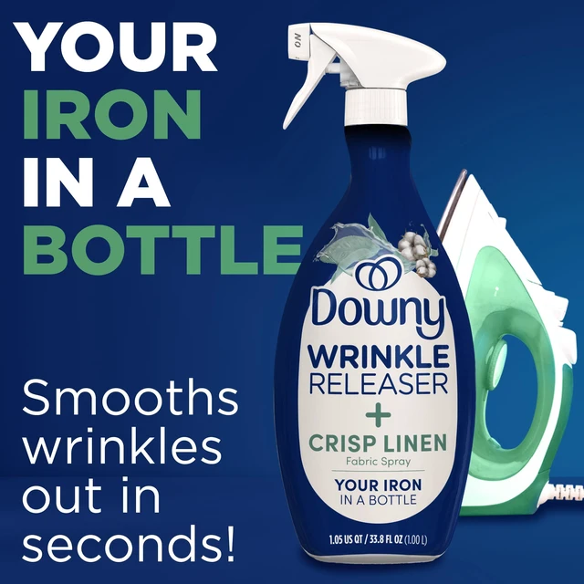 Alt view image 3 of 5 - Downy Wrinkle Releaser, Crisp Linen Scent, Fabric Refresher Spray, 33.8 fl oz