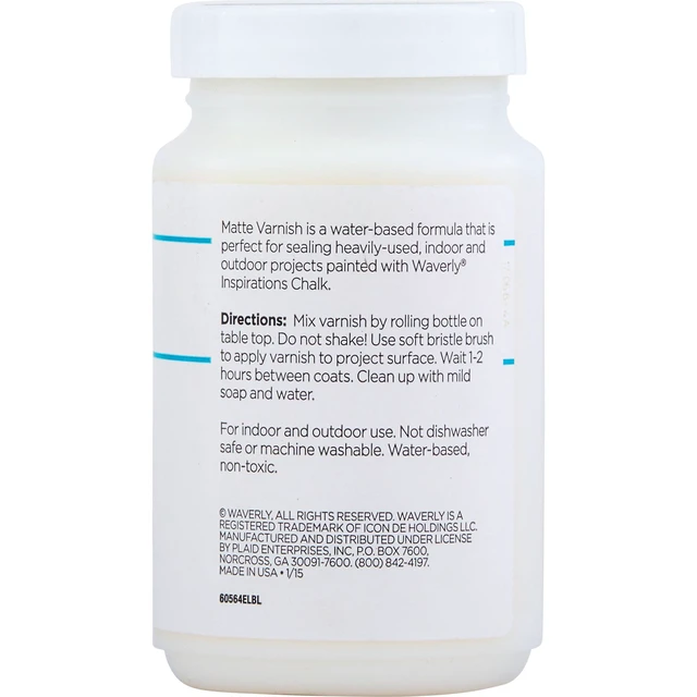 Alt view image 5 of 5 - Waverly Inspirations Clear Matte Chalk Paint Varnish, 8 fl oz